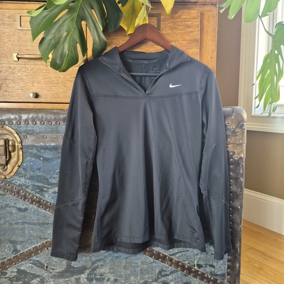 Nike Tops - Nike Pro Dri-FIT Womens Black Quarter Zip Training Top BV4106-010 Size M